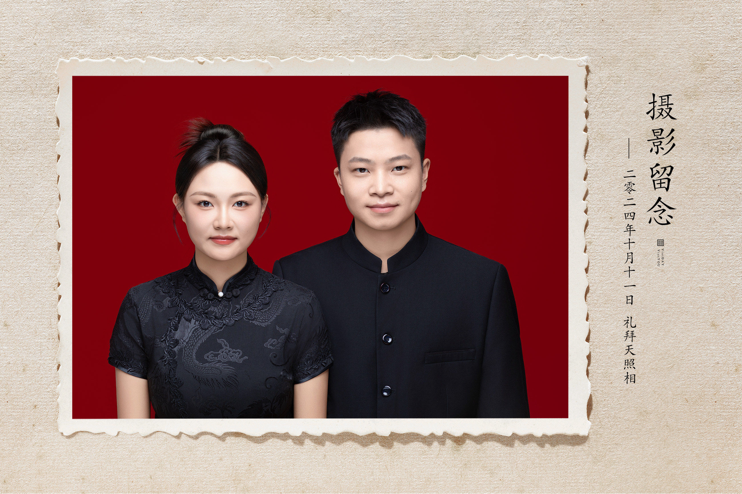 结婚证件照 #红底婚