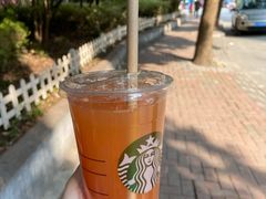 冰摇桃桃乌龙茶OTP-星巴克(嘉定中信泰富万达广场店)