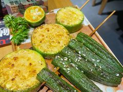 鲜秋葵串-鳗事鱼意·活鳗現烤专门店(富力海珠城店)