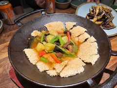 一个锅巴和时蔬-薇酌饮·陕西菜(南门外店)