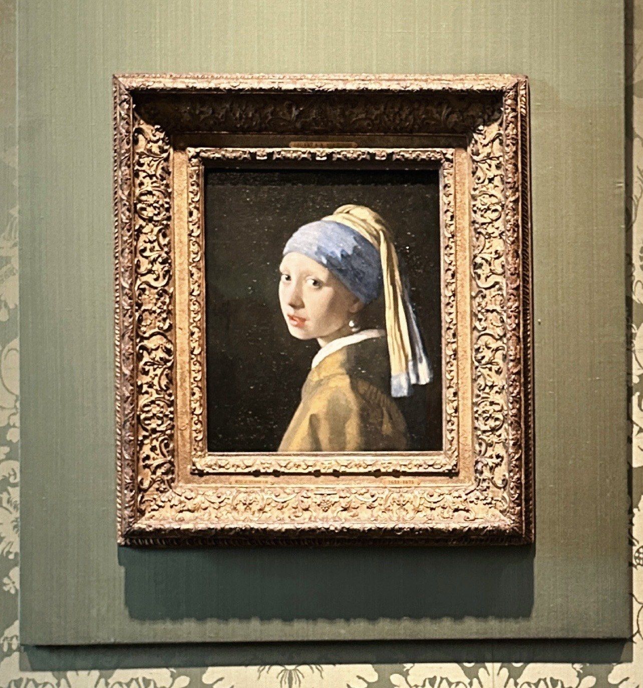 带珍珠耳环的少女