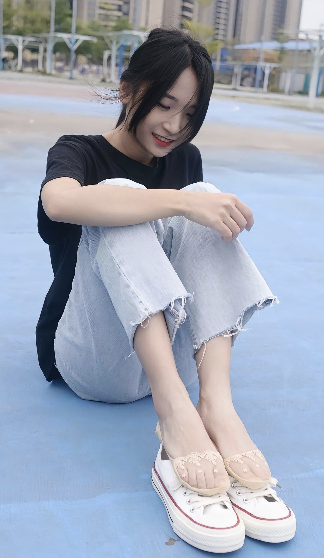 船袜搭配帆布鞋,舒适的不只是一点点!