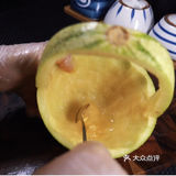 哈密瓜炒虾仁，这是什么神仙美味额！太好吃了呀！