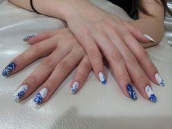 点击看大图 青花瓷-指慕坊美甲造型