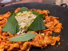 铁板章鱼五花肉-春熙台韩国料理·章鱼肥牛(西丽店)