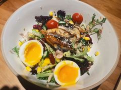 蒲烧鳗鱼温泉蛋沙拉-馥家小馆(黔灵山公园店)