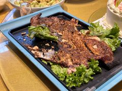 炭火烤虹鳟鱼-天毓山庄·餐厅