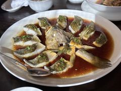 雪菜蒸舟山黄花鱼-甄御•海鲜新青岛菜(麦岛店)