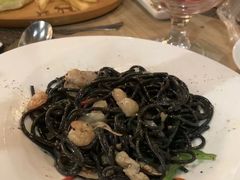 黑椒海鲜墨鱼意面-加菲咖啡西餐厅garfield coffee(蓝宝石大厦店)