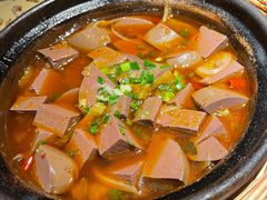 酸菜梗烧鸭血-鹤江桥·红油牛肉粉(SKP店)