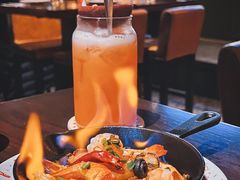 火焰橄榄油爆虾-BROWNSTONE布朗石西班牙餐厅(富城店)