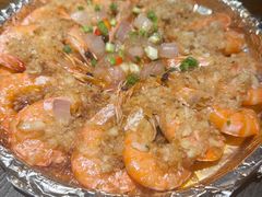 铁板蒜蓉虾-老阿爸鲜鱼土菜(昆山花桥店)