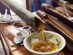 辣木叶草花竹丝鸡竹筒汤-竹泉农庄·竹筒饭(从化店)