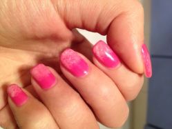 桃红色大理石纹-A-Best nail UP时尚美甲沙龙