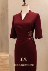 -禾米旗袍妈妈装礼服定制(嘉业国贸店)