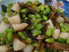 咸菜毛豆炒菱角-绍兴名菜馆(可乐路店)