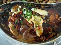 鸡杂毛血旺鸳鸯锅-胖娃古镇鸡杂(磁器口总店)