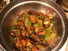 嫩仔酱炒牛蛙-吃饭皇帝大土家民族菜(正大广场店)