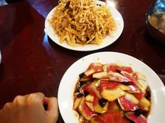 拌菜心-玫瑰红烤羊排(北新桥三条店)