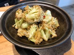干锅菜花炒-朵朵开素食餐厅(后宰门街店)