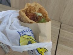 -小红车炸蛋葱油饼