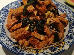 菠菜拌脆豆腐-咪咪川菜(太乙路店)
