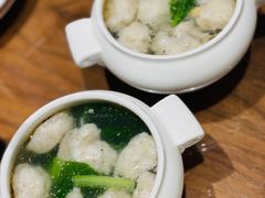 鲜嫩黄花鱼丸汤-将相和·海鲜蒸饺大连菜