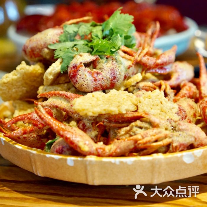 虾炊牛蛋黄锅巴小龙虾图片-北京小龙虾-大众点评网