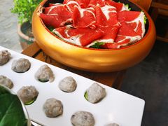 水爆手打鲜虾丸-京门老爆三·铜锅涮肉 爆肚(望京店)