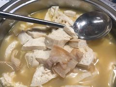 手工豆腐笋干汤-国生茶庄·地道农家菜团建活动