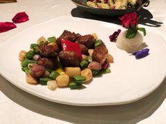 黑椒爆炒雪花牛肉粒-皇朝会.经典传统粤菜(外滩店)