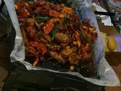 香辣虾鱿鱼鸡翅-探炉·香辣豆花烤鱼(雄峰城店)