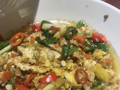 油爆醋炒蛋-在老街·淮安大排档·甜麻干煸龙虾·烧烤(河下古镇店)