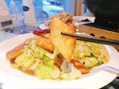 馕炒莲花白-撒拉花儿·新疆菜·清真(太阳宫店)