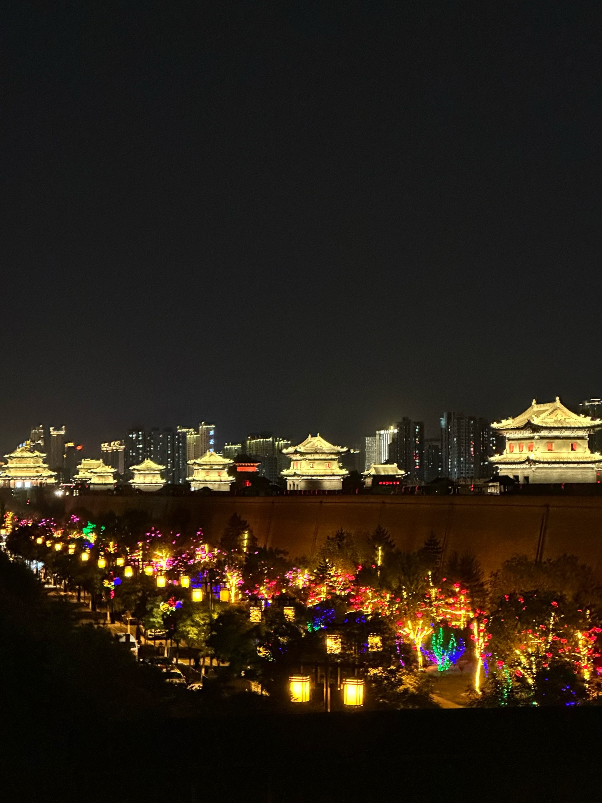 大同鼓楼夜景图片