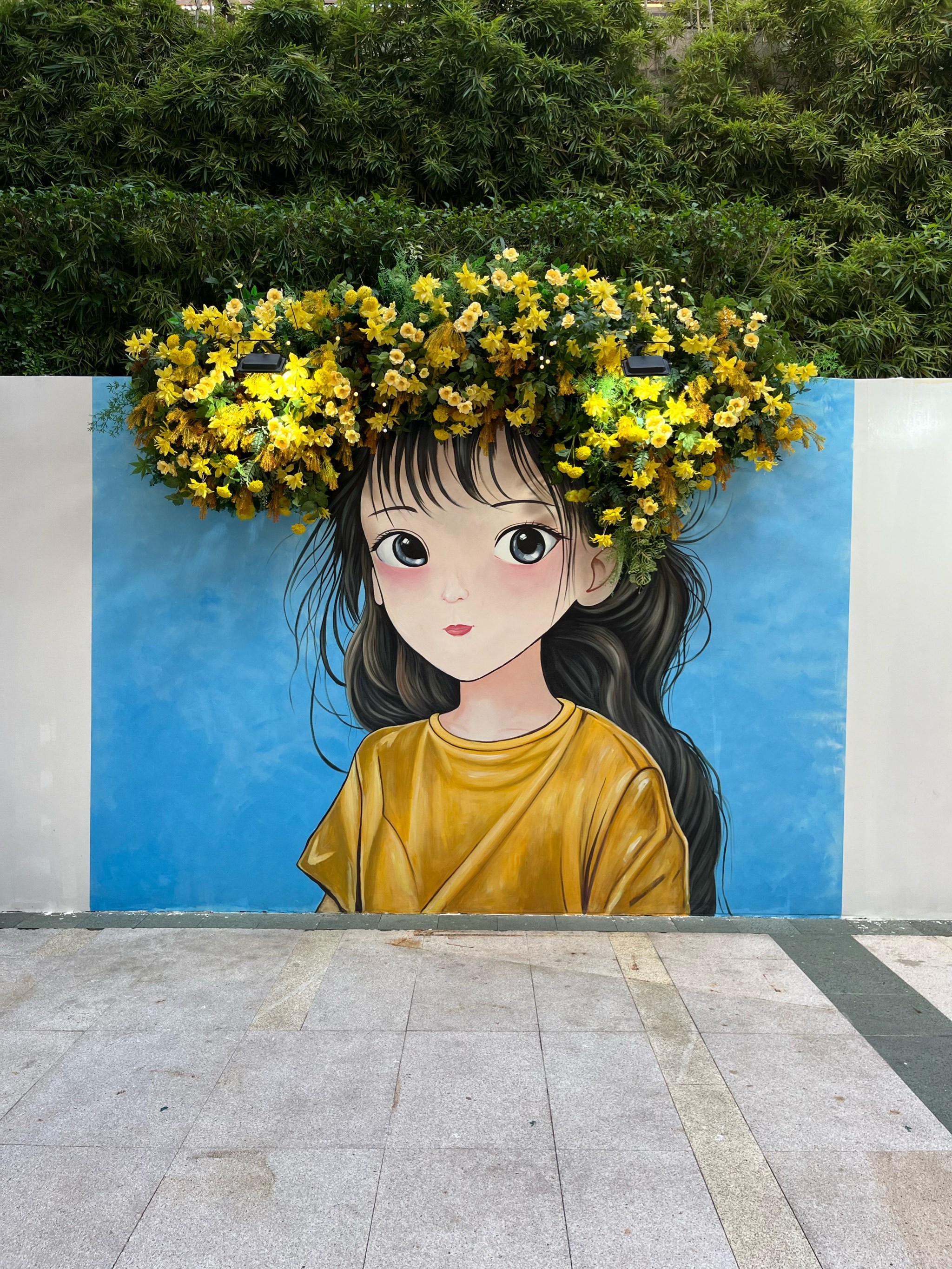 深圳簪花墙💐你看我有几分像画中人⁉️