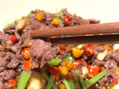 菜籽油炒衡东黄牛肉-老湘村·湖南土菜(天河维多利店)