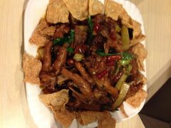 辣爆凤爪-焯宇豆皮涮牛肚