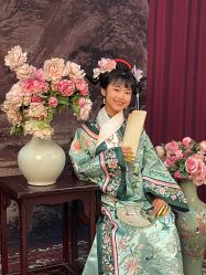 -后宫·古装汉服京剧儿童亲子全家福摄影