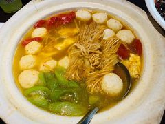 丝瓜鱼丸炖馓子-永安鱼庄·镇江菜(东吴路店)