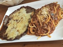 芝士牛排配意大利肉酱面-宝莱纳啤酒花园餐厅PAULANER BRAUHAUS Nanjing(广州路店)