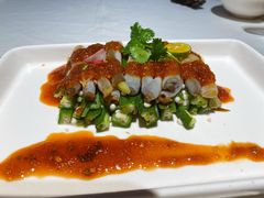 秋葵拌沙虫-黑明餐厅(白鹭洲店)