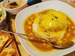 芝士牛肉汉堡咖喱饭-红小满休闲餐厅(十全街店)