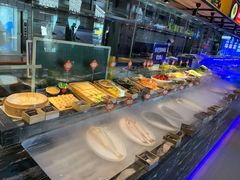 自助取餐区-渔民船说·北塘海鲜·天津菜·海肠捞饭(北塘古镇店)