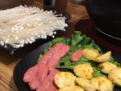 风干肠实蛋拼盘-青古韩式炭火烤肉店
