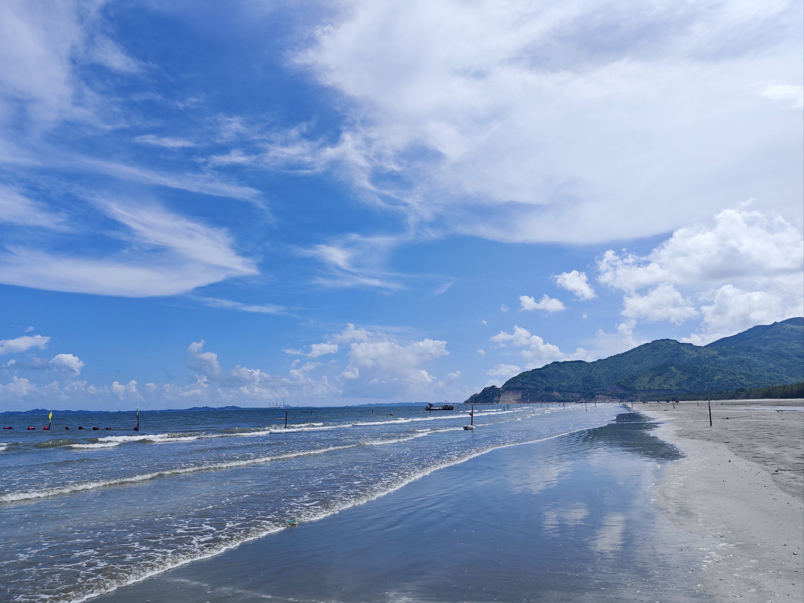 泰安大河水库沙滩图片