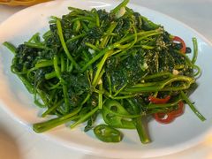 蒜蓉炒地瓜葉-阿炮美食城(石岐华润万家店)