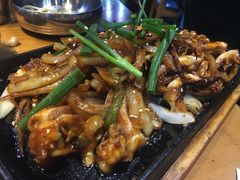 铁板鱿鱼须-老炉家木炭烤肉(长江国际店)