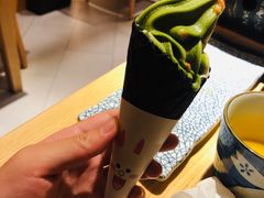 抹茶双拼冰淇淋-隐泉京望日式料理(太和广场店)