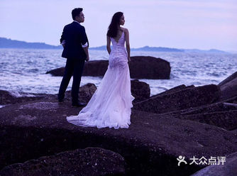 大海是浪漫的化身海景婚纱照